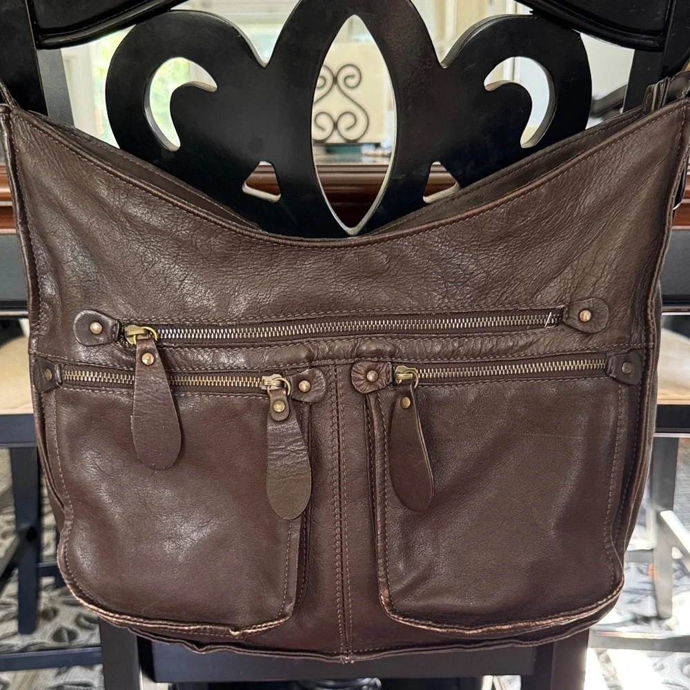 Sundance leather hobo bag